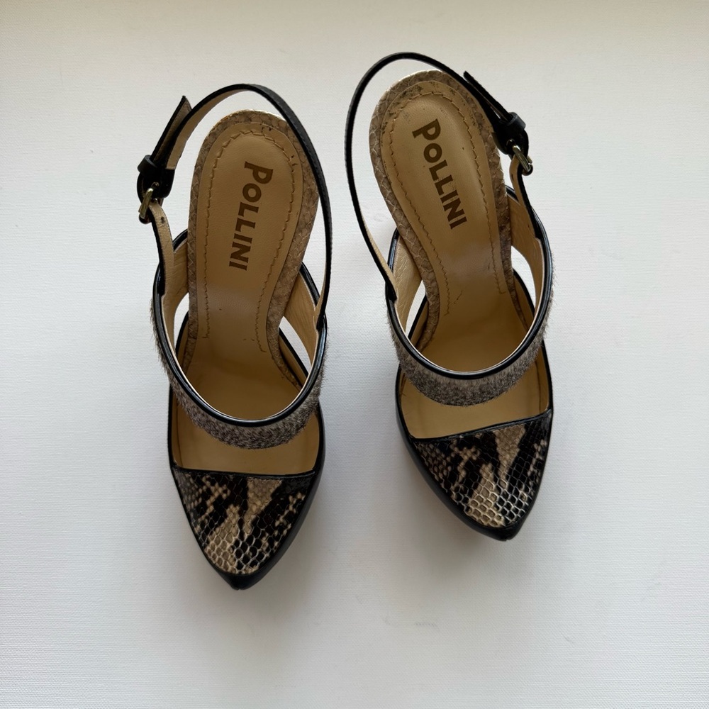 Pollini Snake Pattern Heels NWT - image 4